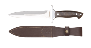 KNIFE, DAGGER WOOD, OIL FINISHED, 16cm
