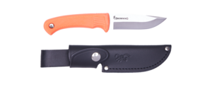 KNIFE PRO HUNTER FIXED RUBBER FLUO